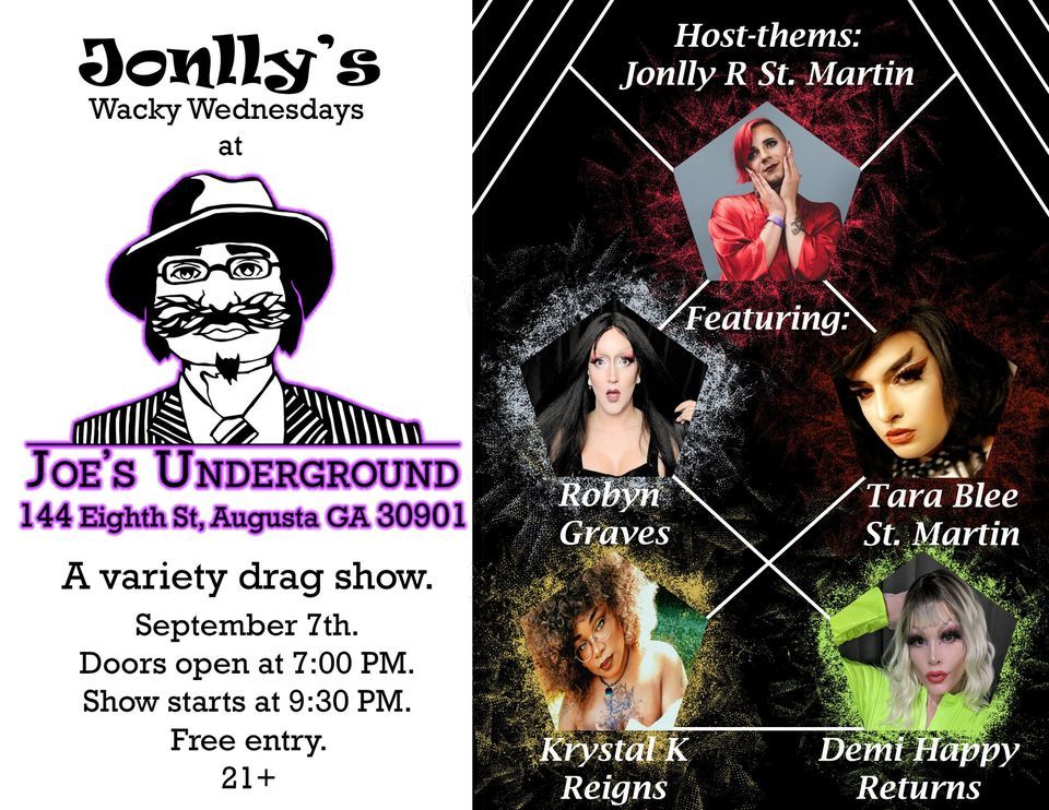 Jonllys Wacky Wednesday at Joes Underground Joes Underground, Augusta