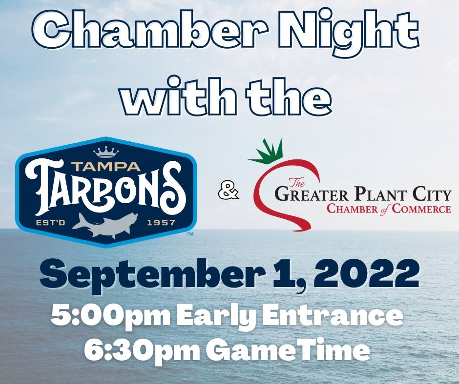 Chamber Night with the Tampa Tarpons Tampa Tarpons September 1, 2022