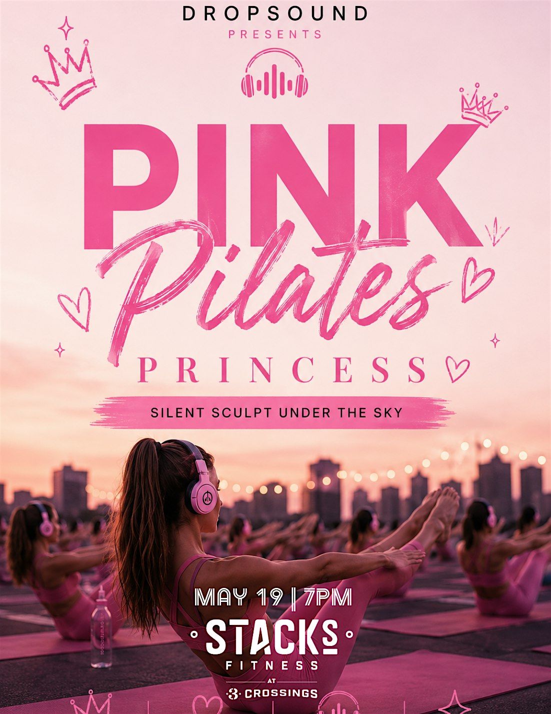 Pink Pilates Princess: Silent Sculpt Under the Sky