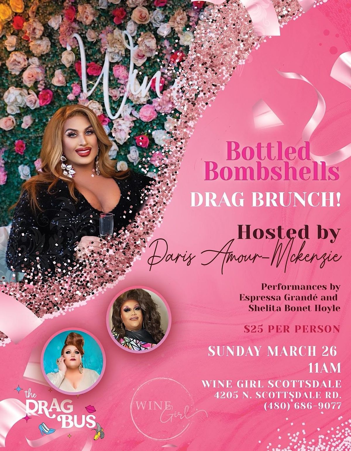 Bottled Bombshells Drag Brunch Wine Girl, Scottsdale, AZ March 26, 2023