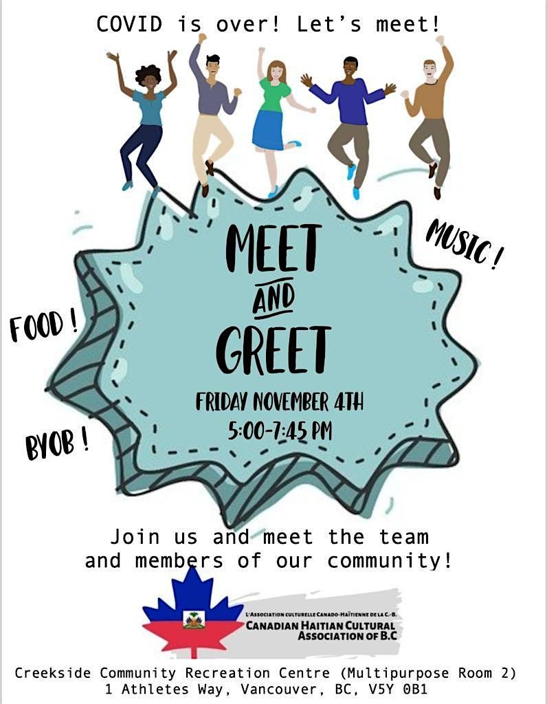 Meet and Greet by Canadian Haitian Cultural Association of B.C