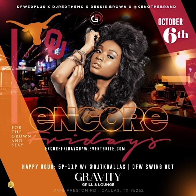 ENCORE FRIDAYS: THROWBACK HAPPY HOUR BACK @GRAVITY