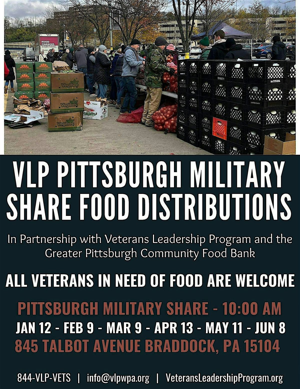 January Veterans Leadership Program Food Share
