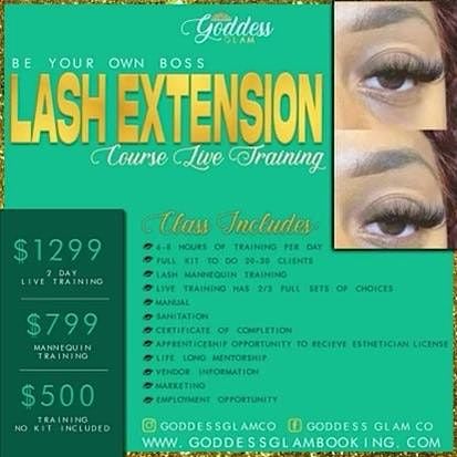 Mink eyelash extension course - Atlanta, GA at Goddess Glam Co ...