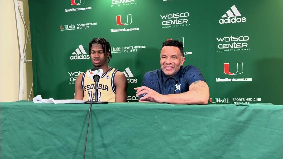 Georgia Tech Yellow Jackets at Miami Hurricanes Mens Basketball