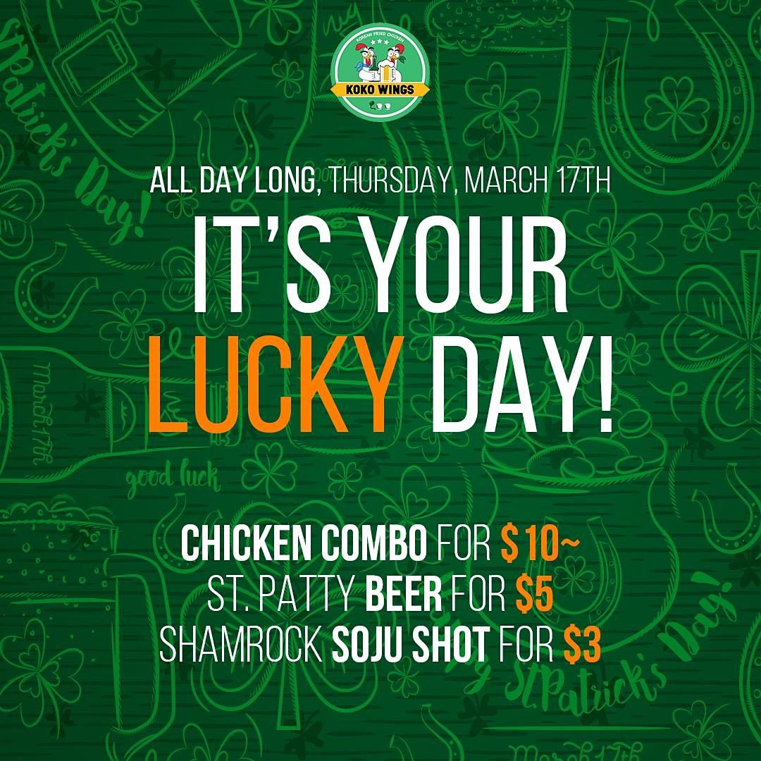 St Patricks Day Shenanigans KoKo Wings UWS KoKo Wings UWS, New York