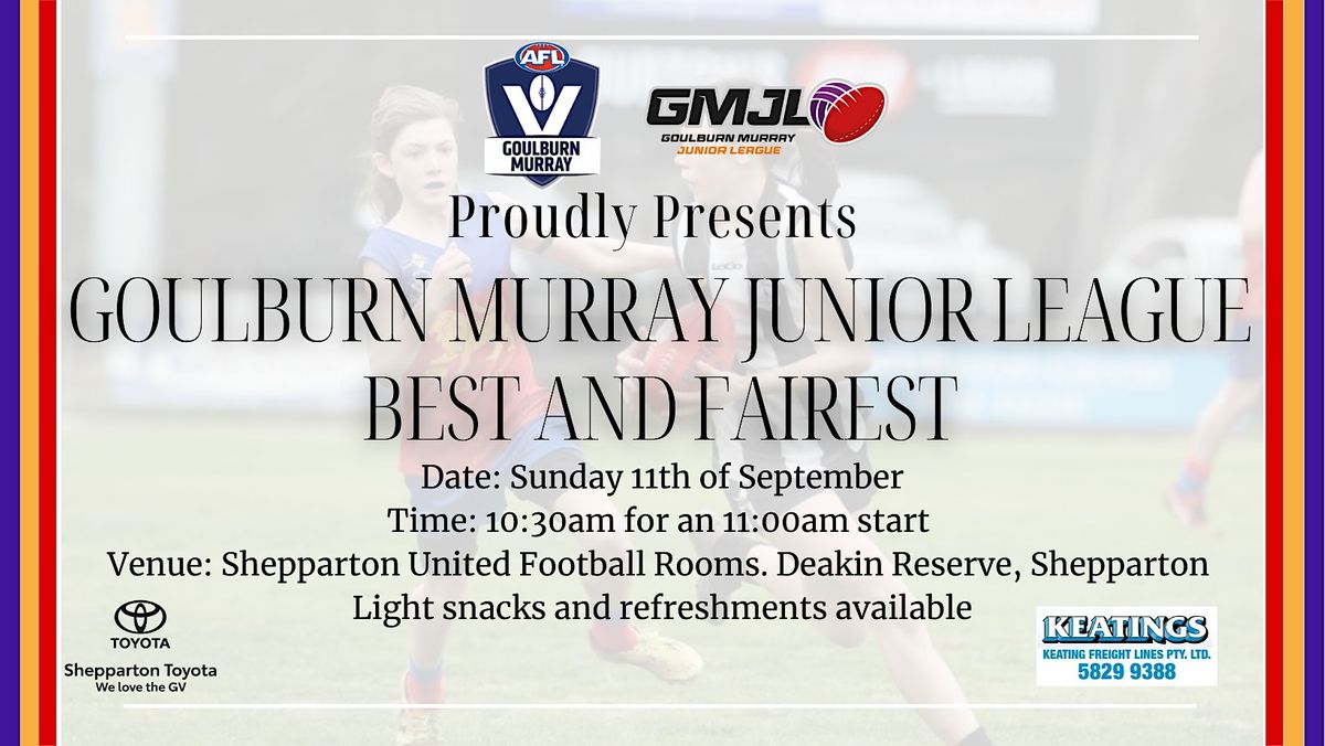 Goulburn Murray Junior League Best & Fairest