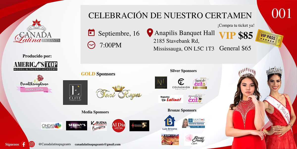 CANADA LATINA PAGEANTS