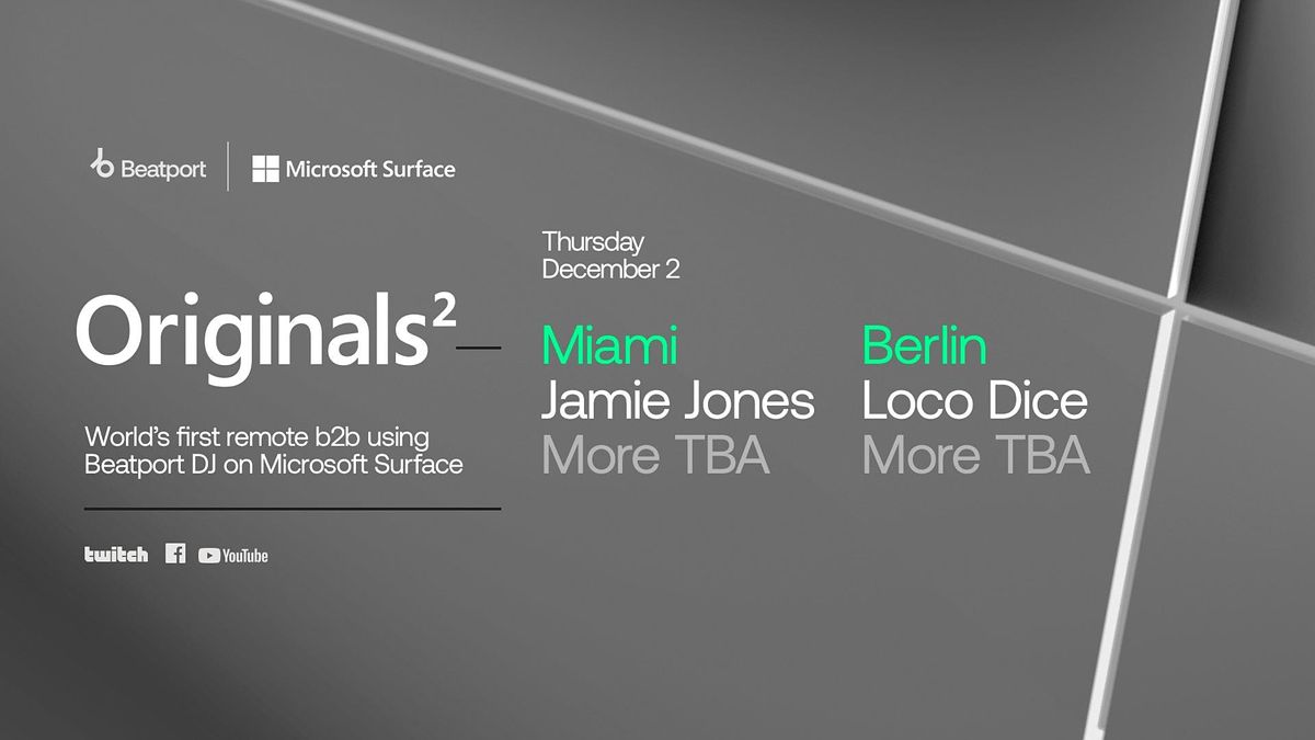 Beatport x Microsoft Surface Presents Originals\u00b2 w\/ Jamie Jones in Miami