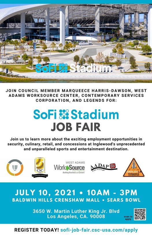 SoFi Stadium Job Fair Baldwin Hills Crenshaw Mall Sears Bowl