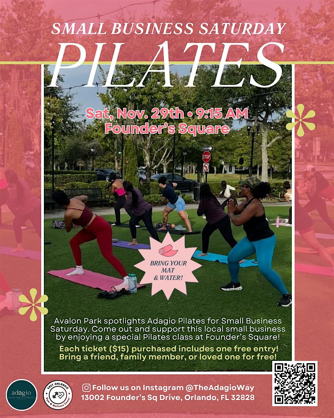 Small Business Day w\/ Adagio Pilates!