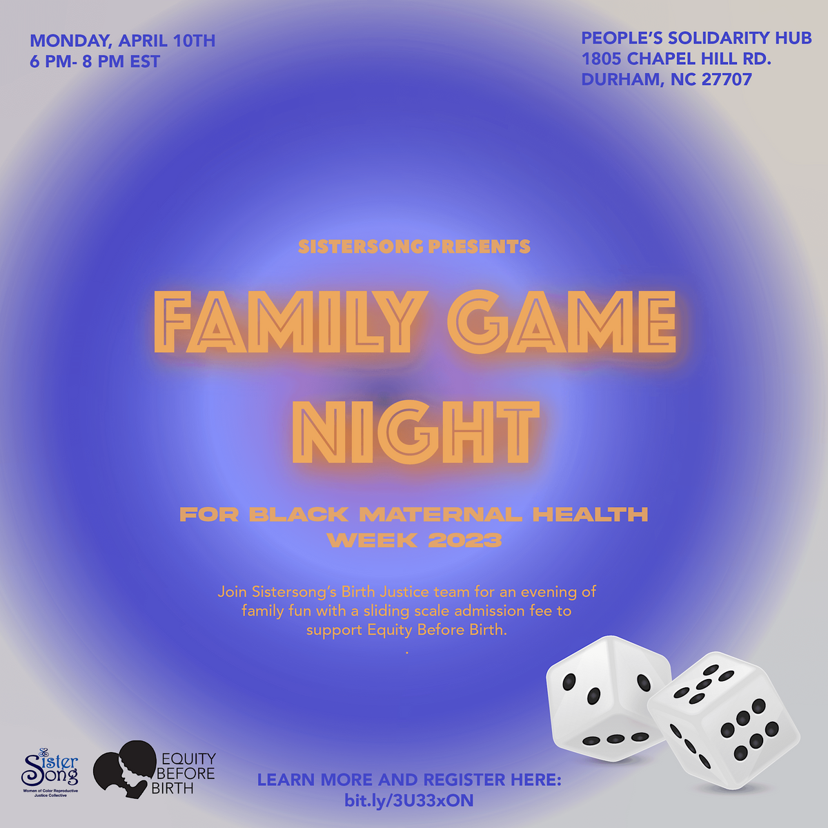 Black Maternal Health Week Family Game Night | People's Solidarity Hub