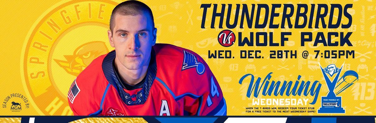 Hartford Wolf Pack at Springfield Thunderbirds at MassMutual Center