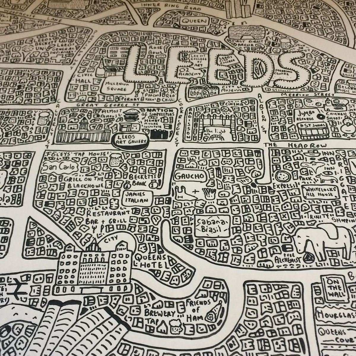 Random Doodle Map Doodle Map Masterclass with Dave Draws at Chirpy, Leeds on 15th June, 2023