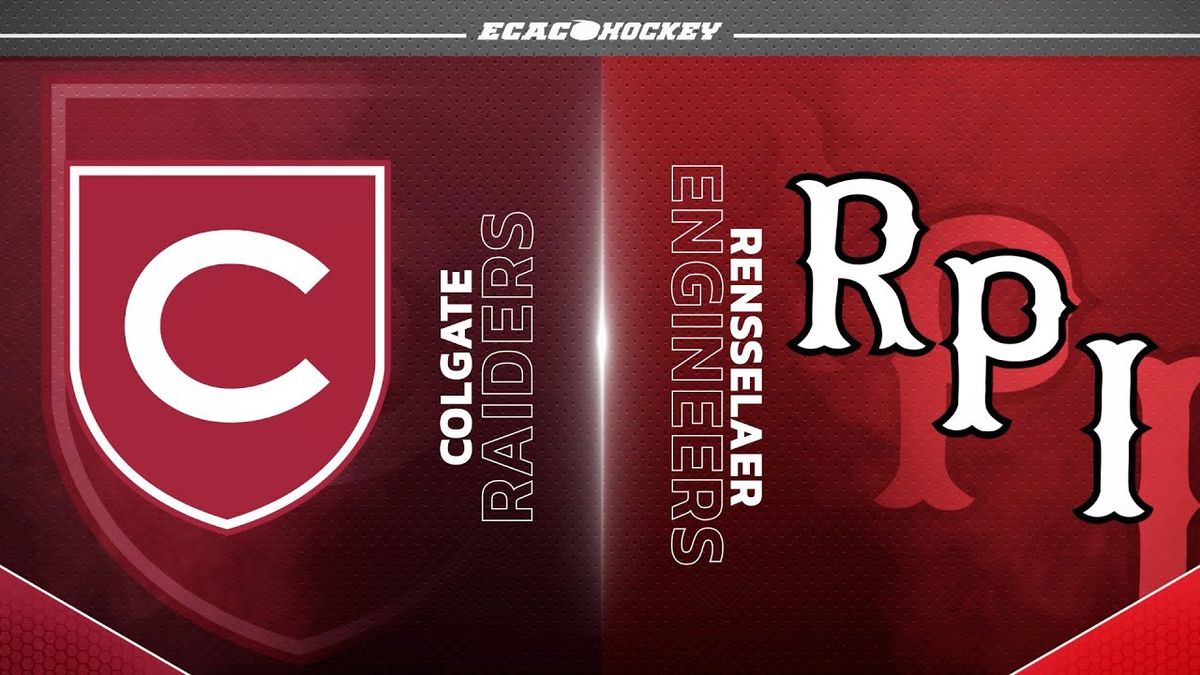 Colgate Raiders at RPI Engineers Mens Hockey at Houston Field House