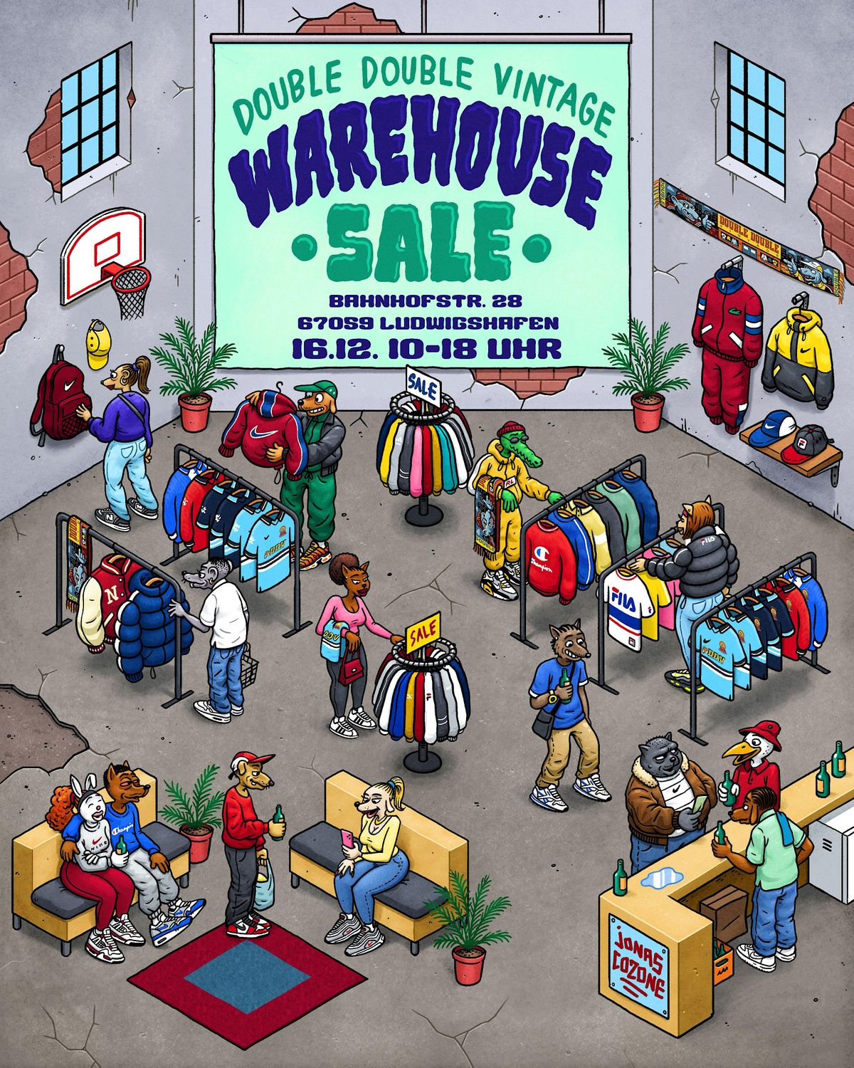 Double Double Vintage Warehouse Sale Ludwigshafen 16. Dezember