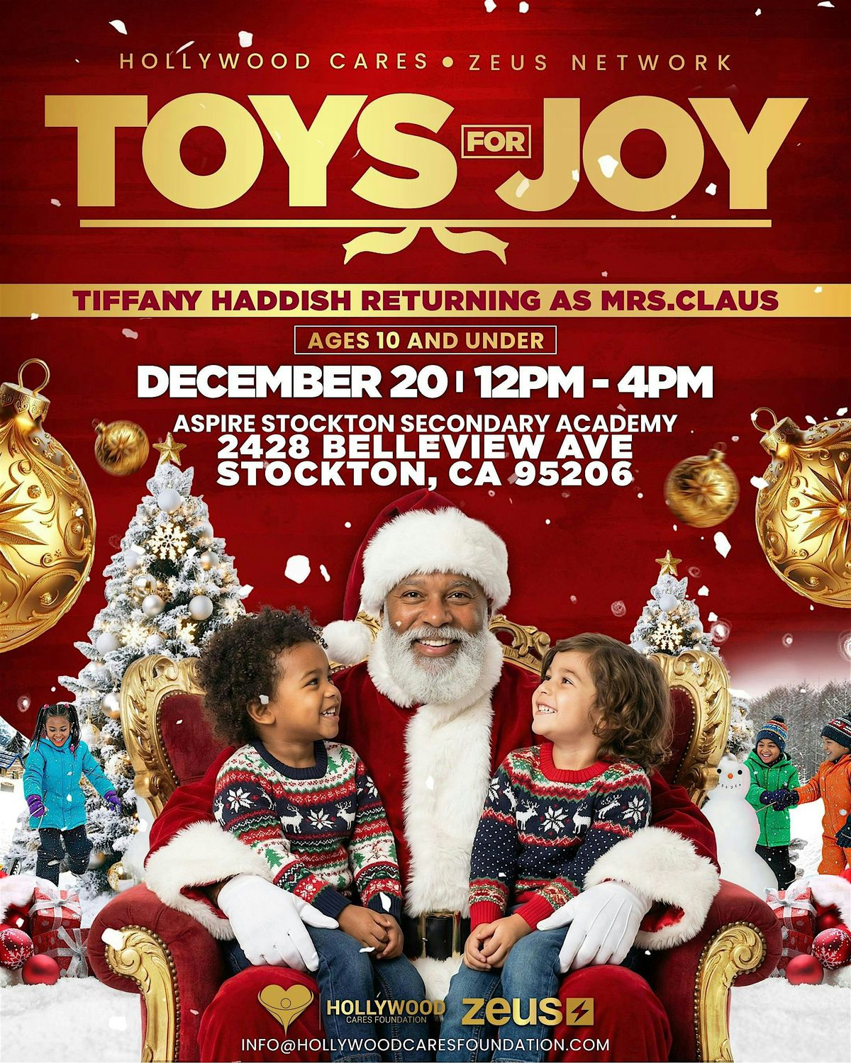 Hollywood Cares Foundation Presents | 3rd Annual | Toys for Joy Giveaway