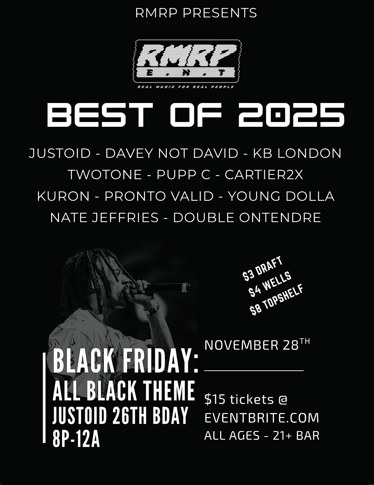 RMRP BLACK FRIDAY: BLACK-OUT PARTY