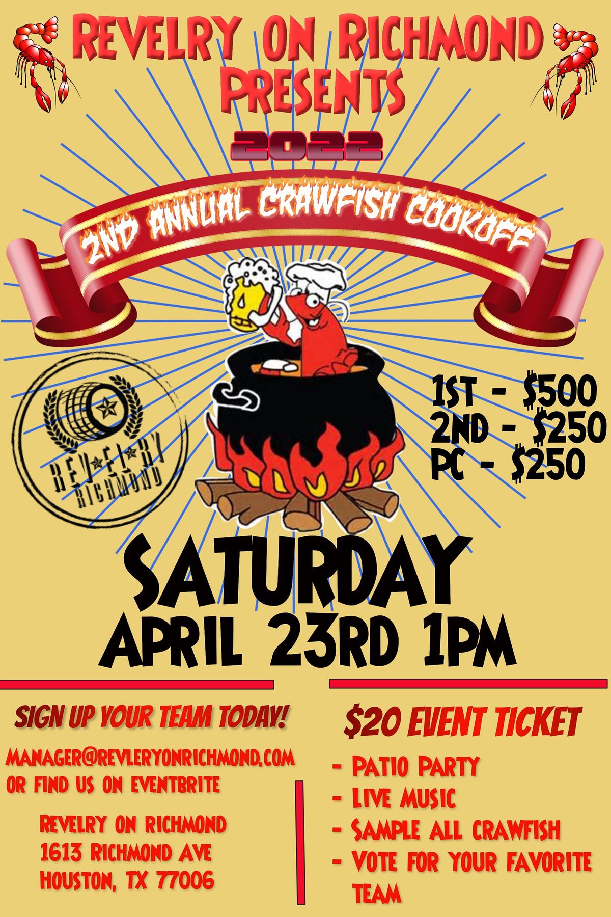 Revelry 2022 Crawfish Cookoff