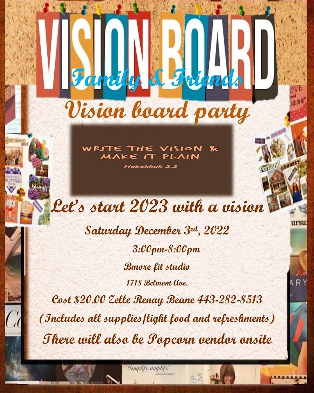 Family and Friends Vision Board Party | Bmore fit studio/Tabula Rasa ...