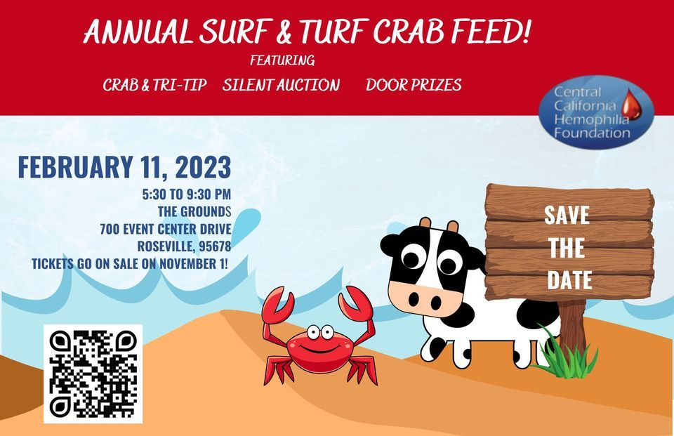 Annual Surf & Turf Crab Feed 700 Event Center Drive,Roseville,95678