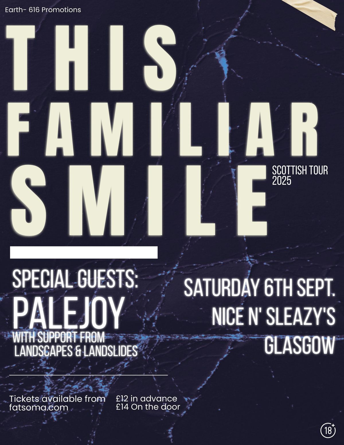 This Familiar Smile + Support From Palejoy + Landscapes & Landslides