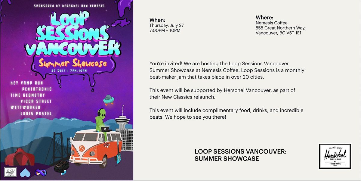 Loop Sessions Vancouver Summer Showcase