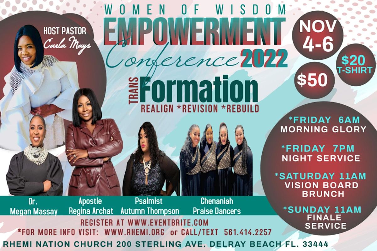 Empowered Conference Women of Wisdom Empowerment Conference 2022 at 200 Sterling Ave, Delray ...