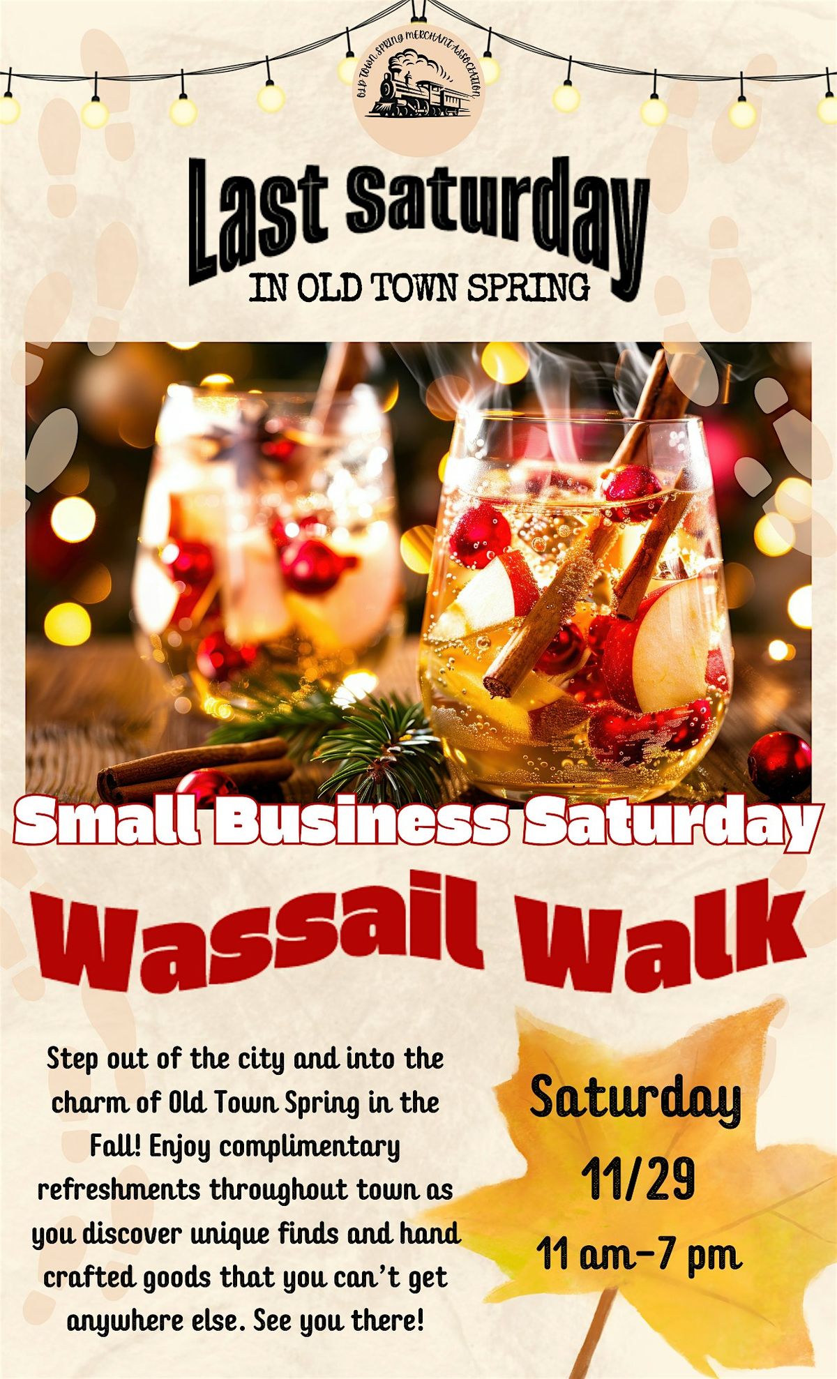 Wassail Walk \u2013 Small Business Saturday in Old Town Spring