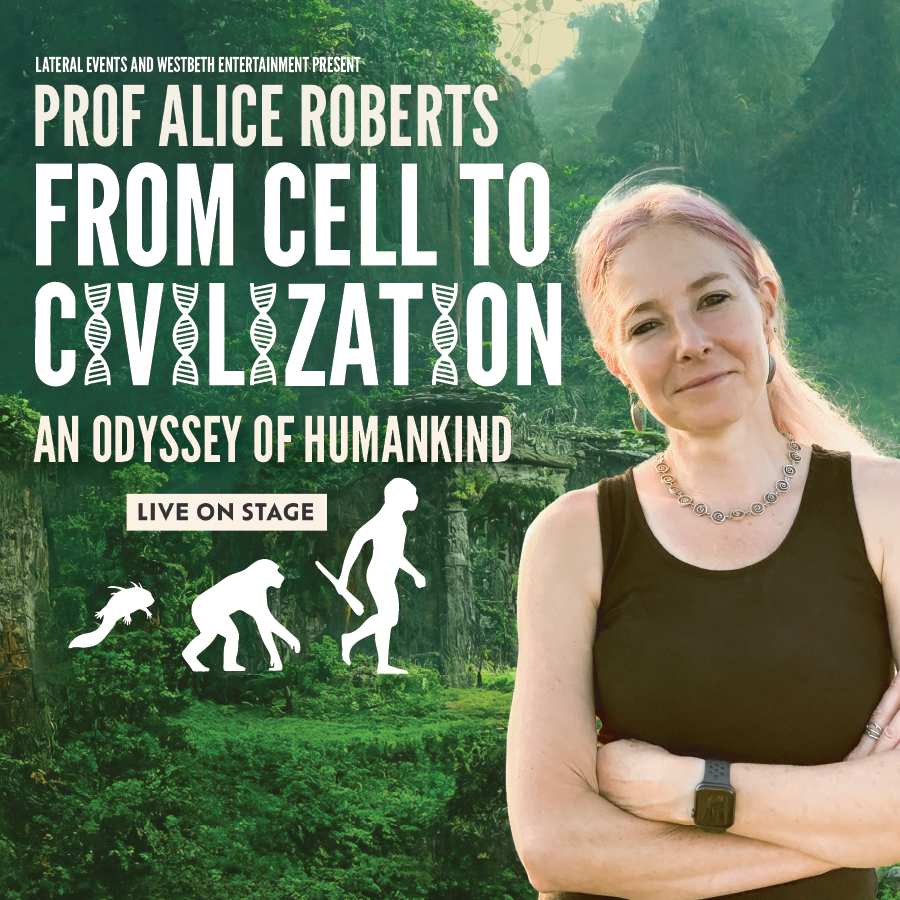 Professor Alice Roberts at Cambridge Corn Exchange