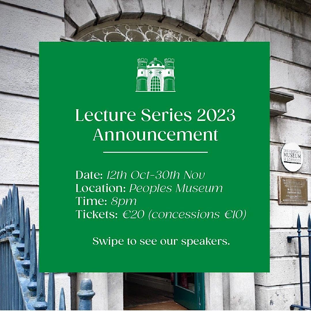 Autumn Lecture Series 2023 - Things fall apart, the centre cannot hold ...