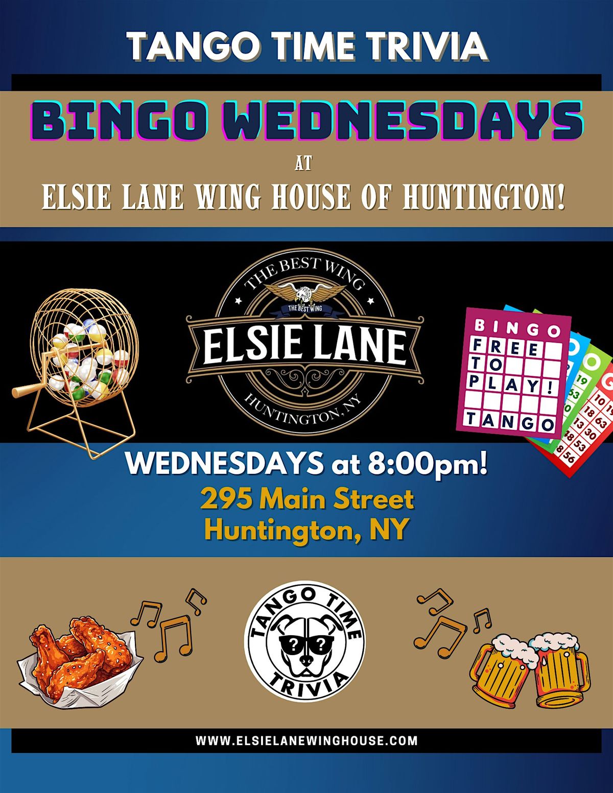 FREE Wednesday Bingo Show! At Elsie Lane Wing House of Huntington!