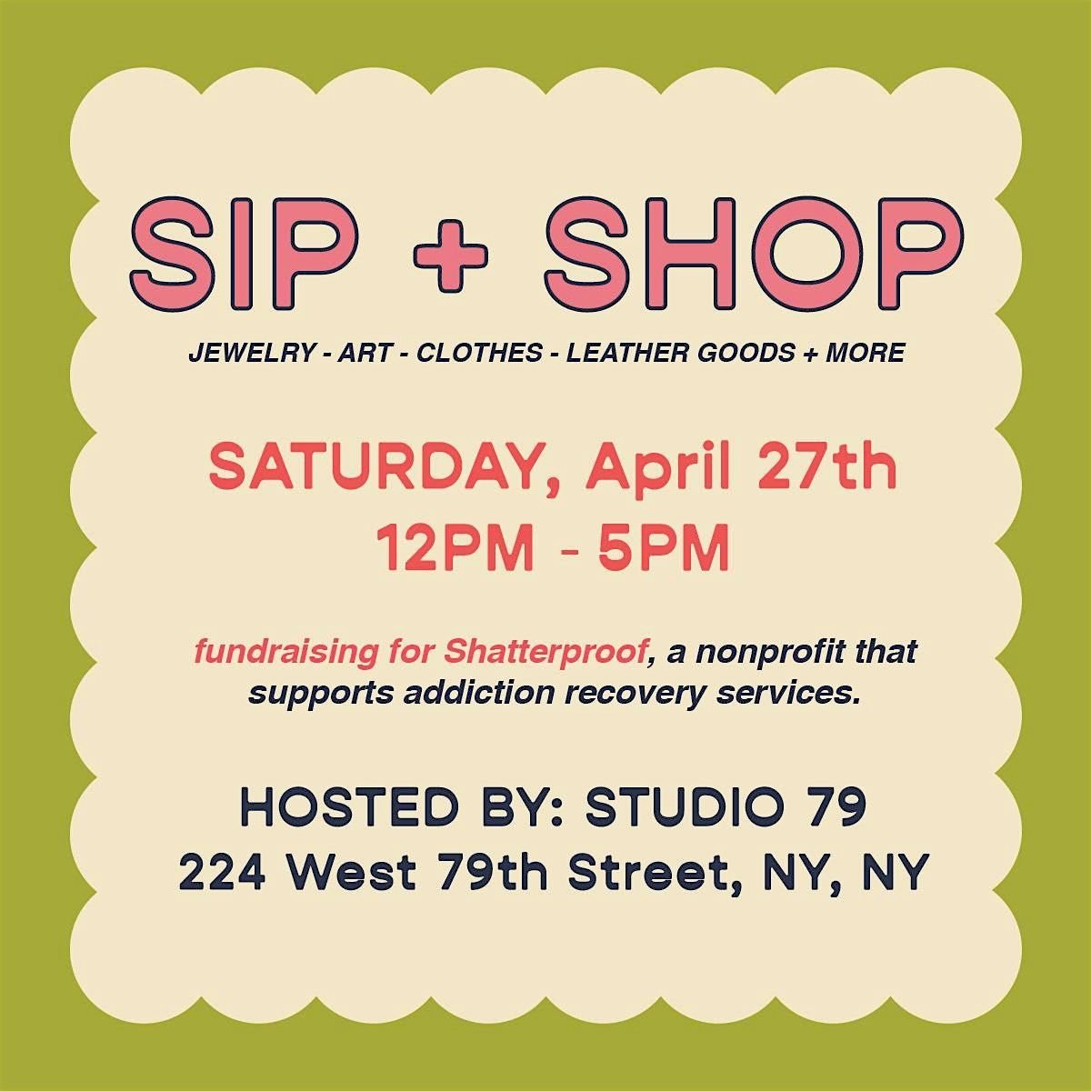 Pop Up and Raffle Prizes! | Studio79, New York, NY | April 27, 2024