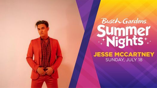 Jesse Mccartney Busch Gardens Williamsburg July 18 2021