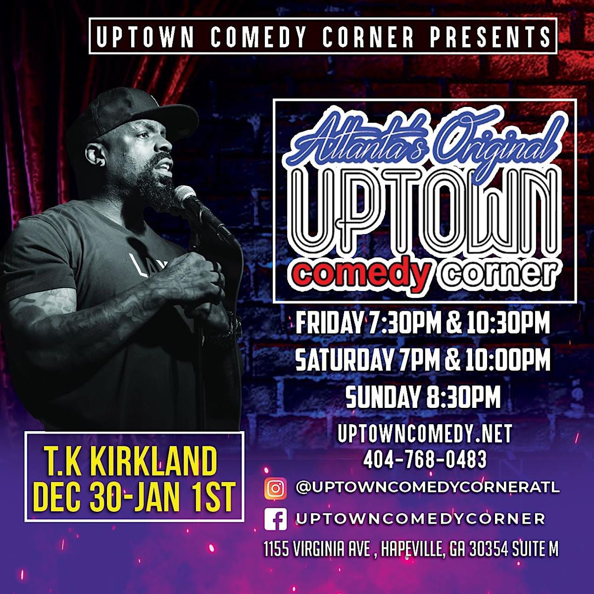 Trippin on Sundayz w TK Kirkland, T to The K is Live at Uptown Comedy