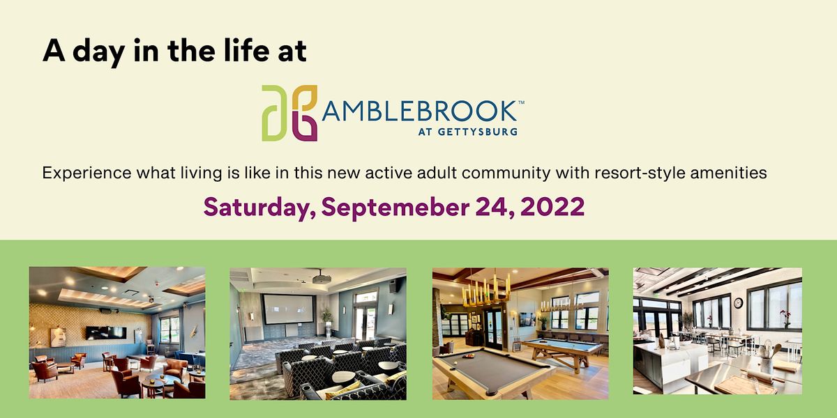 A Day in the Life at Amblebrook Amblebrook Gettysburg 55+ Active