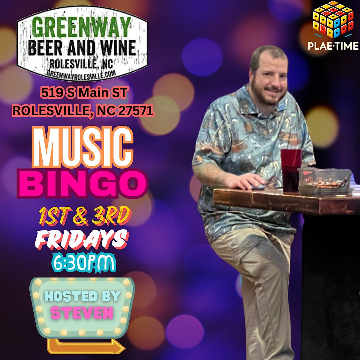 Greenway Rolesville Music Bingo