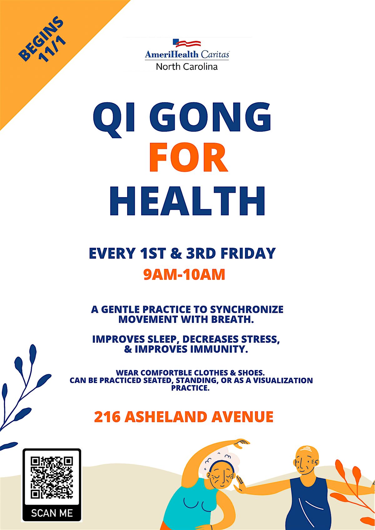 Qi Gong for Overall Health & Wellness - 1st & 3rd Friday of every month