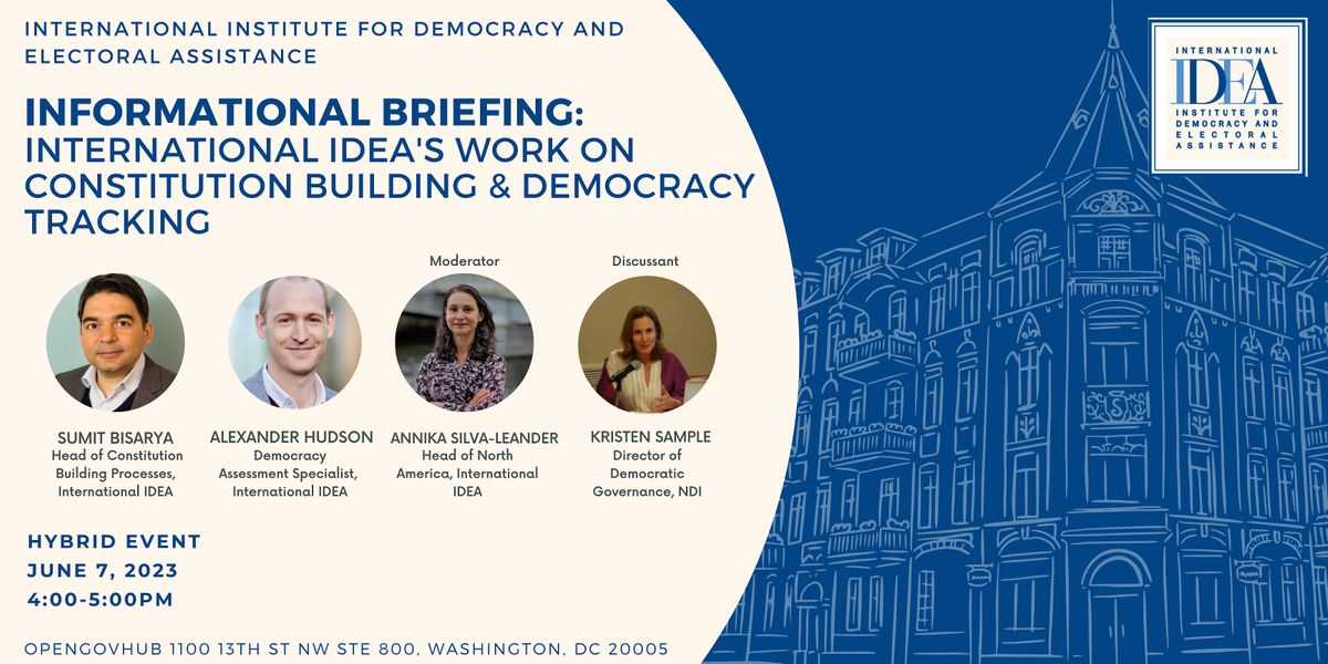 International IDEA: Constitution Building and Democracy Tracking