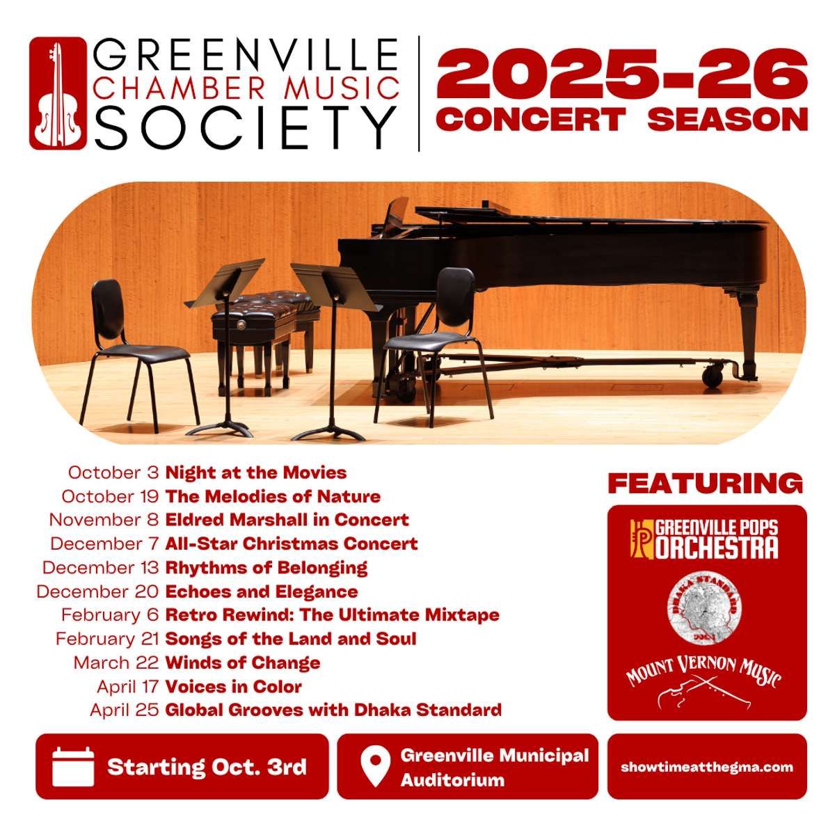 Greenville Chamber Music Society: Winds of Change