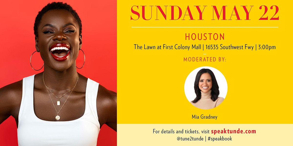 SPEAK An Afternoon with Tunde Oyeneyin First Colony Mall, Sugar Land