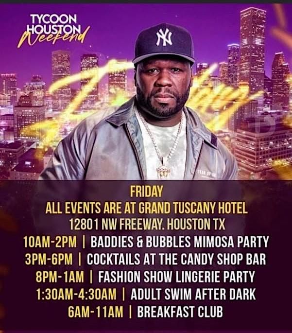 Tycoon Houston Weekend Friday and Sunday Grand Tuscany Hotel