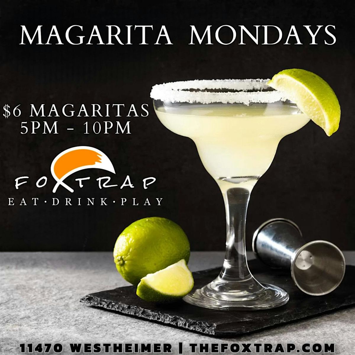 $6 Margaritas &  Monday Night Football | Happy Hour | Hookah | Pool Tables