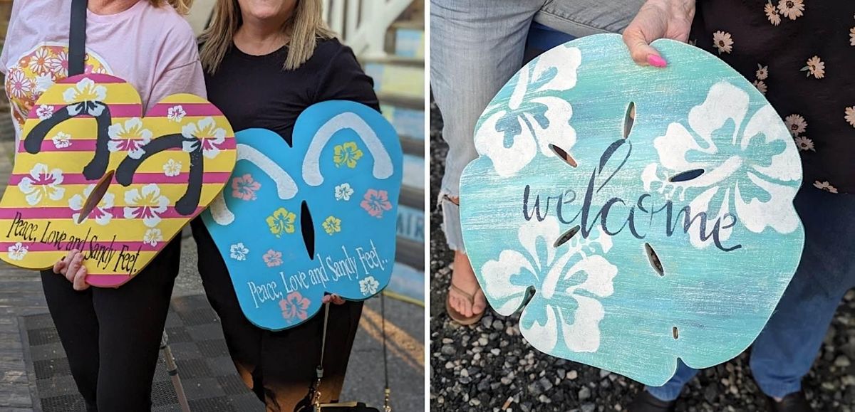 Flip Flop and Sand Dollar Paint NIght at HYC