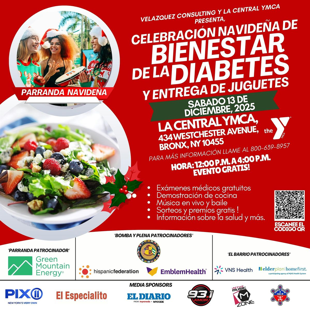 Celebraci\u00f3n Navide\u00f1a de Bienestar de la Diabetes y Entrega de Juguetes