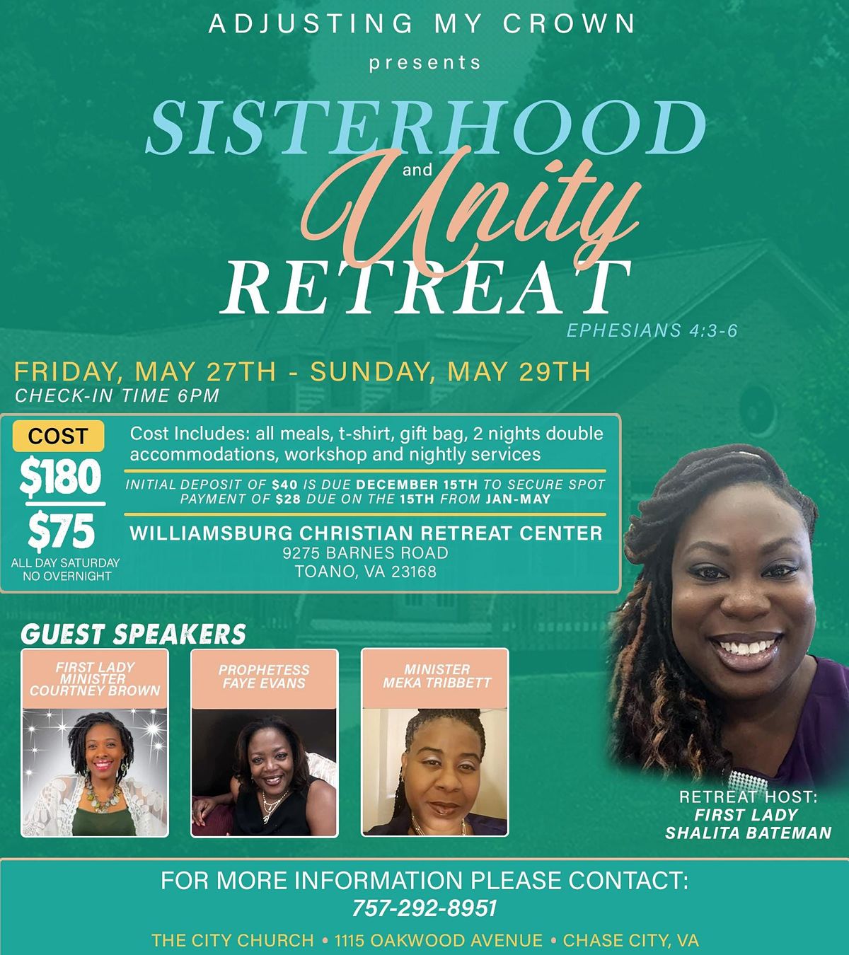 Adjusting My Crown Womens Retreat 2022 Williamsburg Christian Retreat