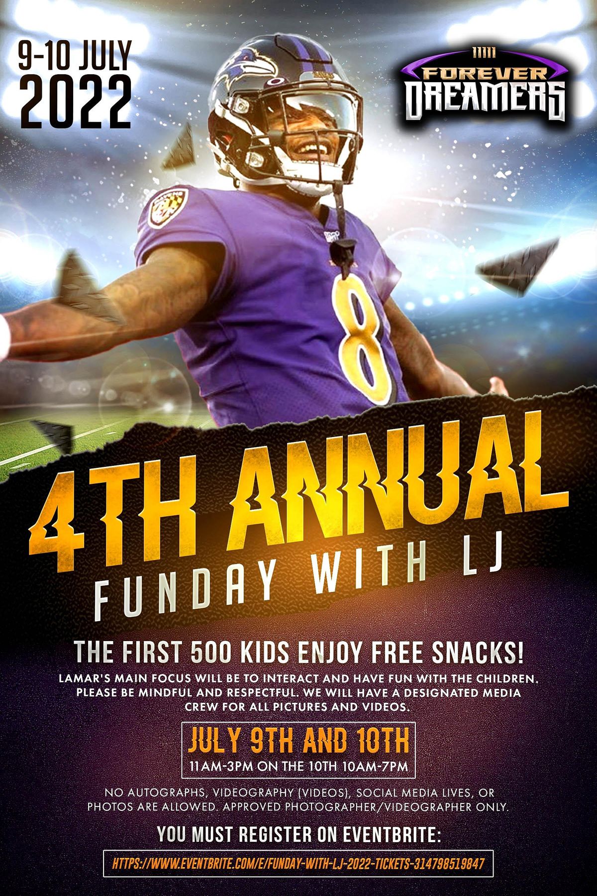 Funday With LJ 2022 Coral Springs Sportsplex July 10, 2022