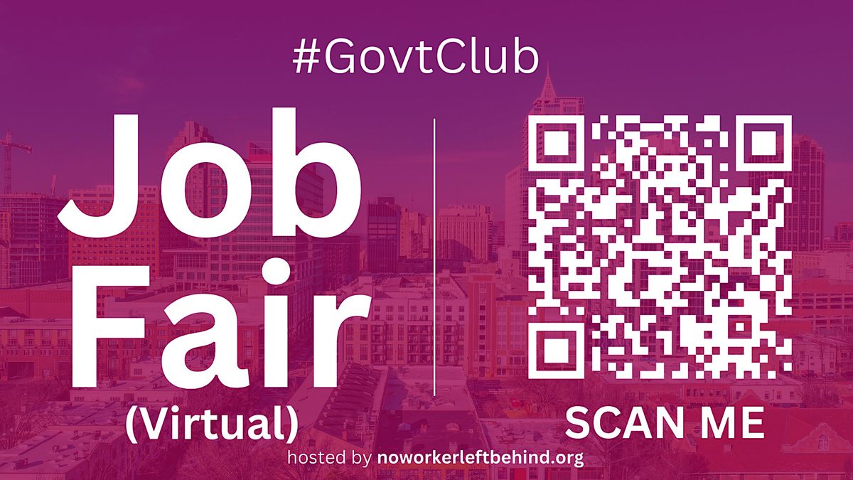 #GovtClub Virtual Job Fair \/ Career Expo Event #Raleigh #RNC