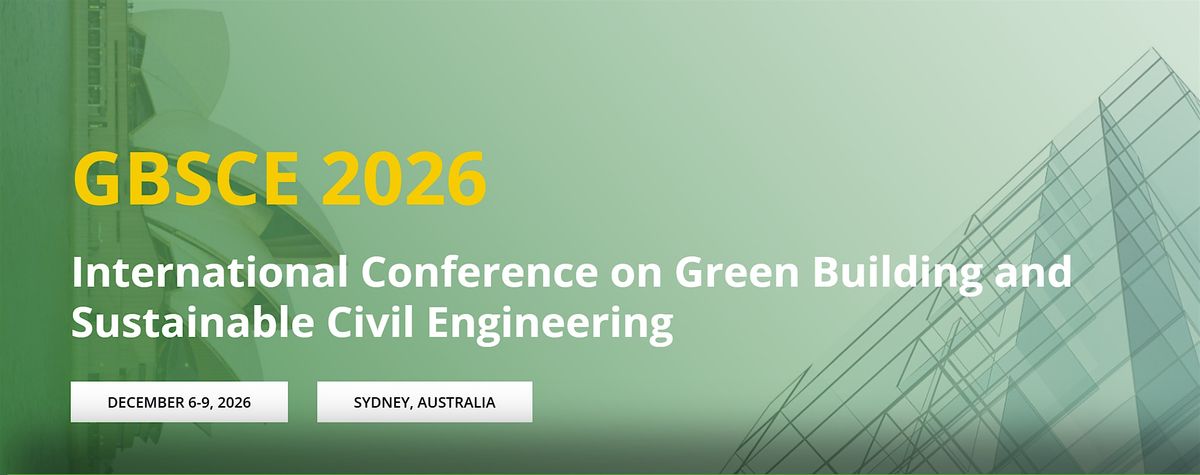 Conference on Green Building and Sustainable Civil Engineering