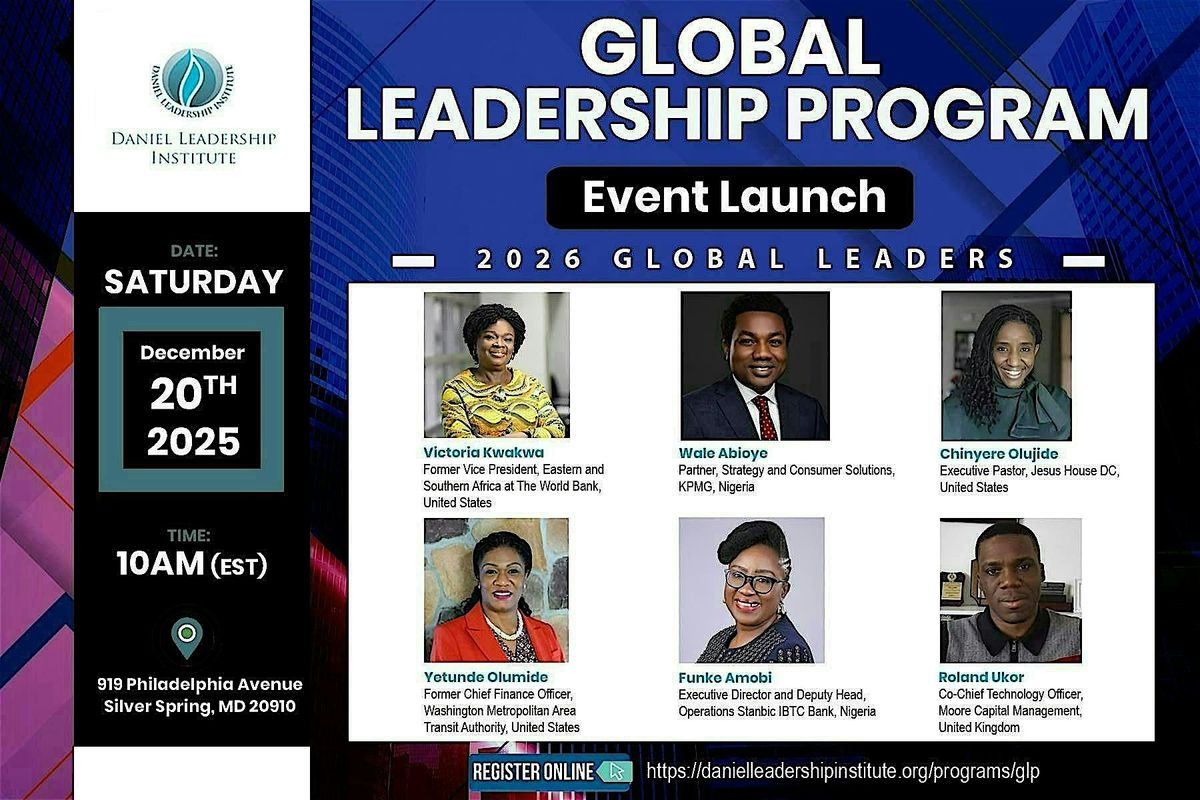 Daniel Leadership Institute's Global Leadership Program 2026 Cohort